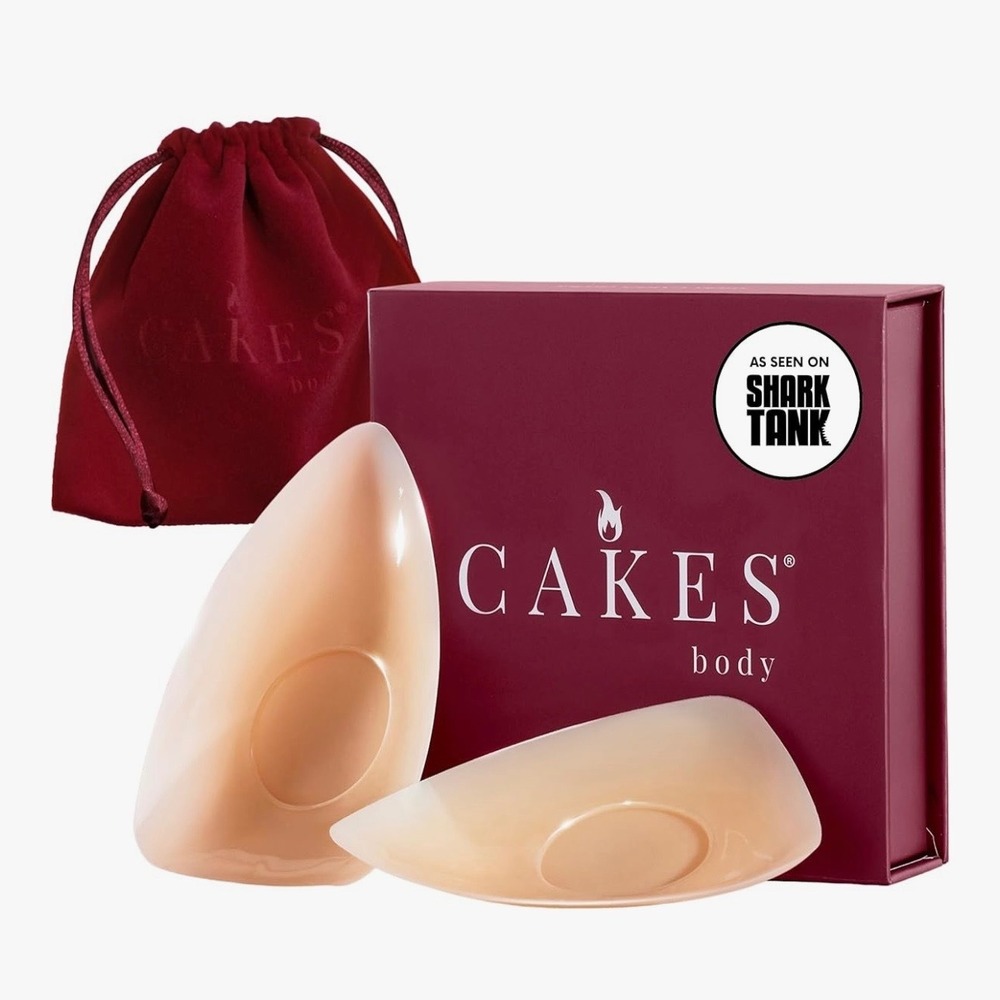 Cakes Body Reusable Silicone Nipple Covers Non-Adhesive Inserts with Pouch NEW